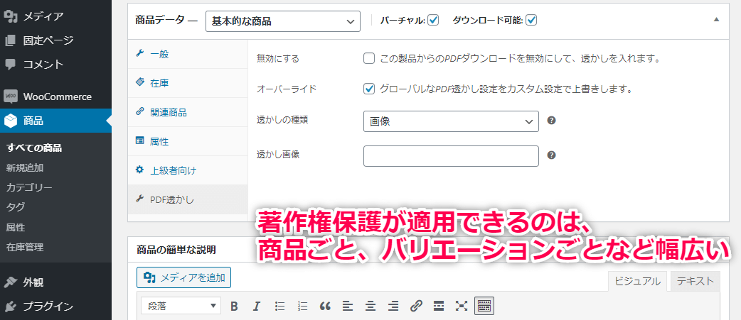 著作権表示の適用